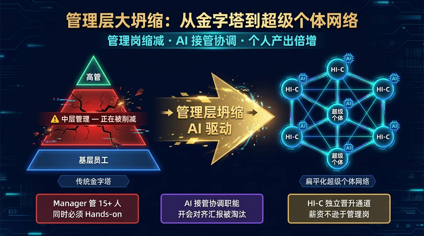 组织结构大坍缩：从金字塔到扁平网络