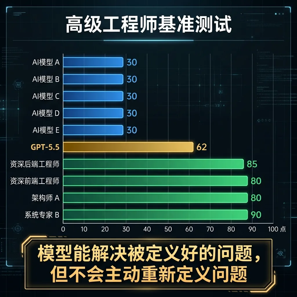 高级工程师基准测试：模型与人类的差距不在执行力，在于判断力