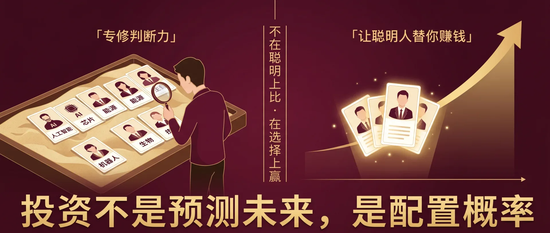 只修一件事：判断力 —— 把钱放给比你强的人