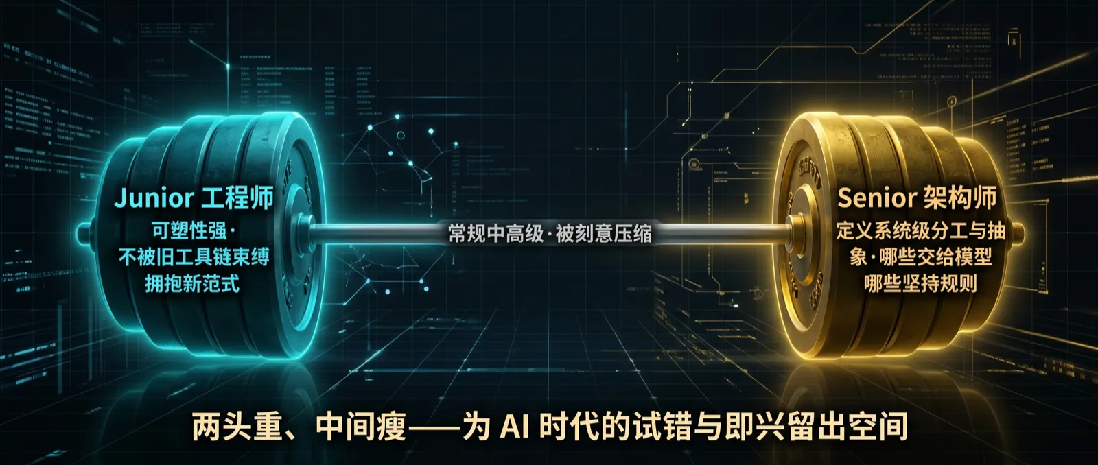 工程组织的杠铃结构