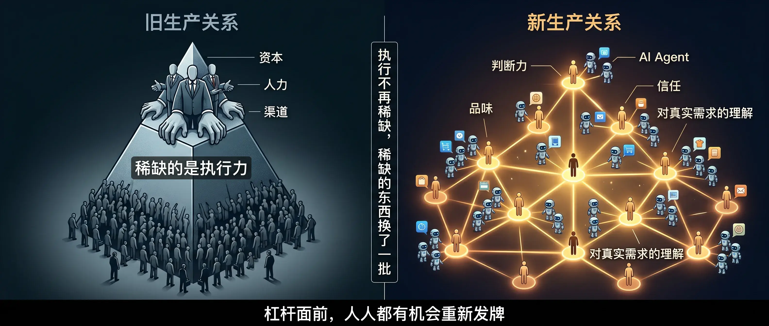 生产力近乎无限时，稀缺的东西会换一批