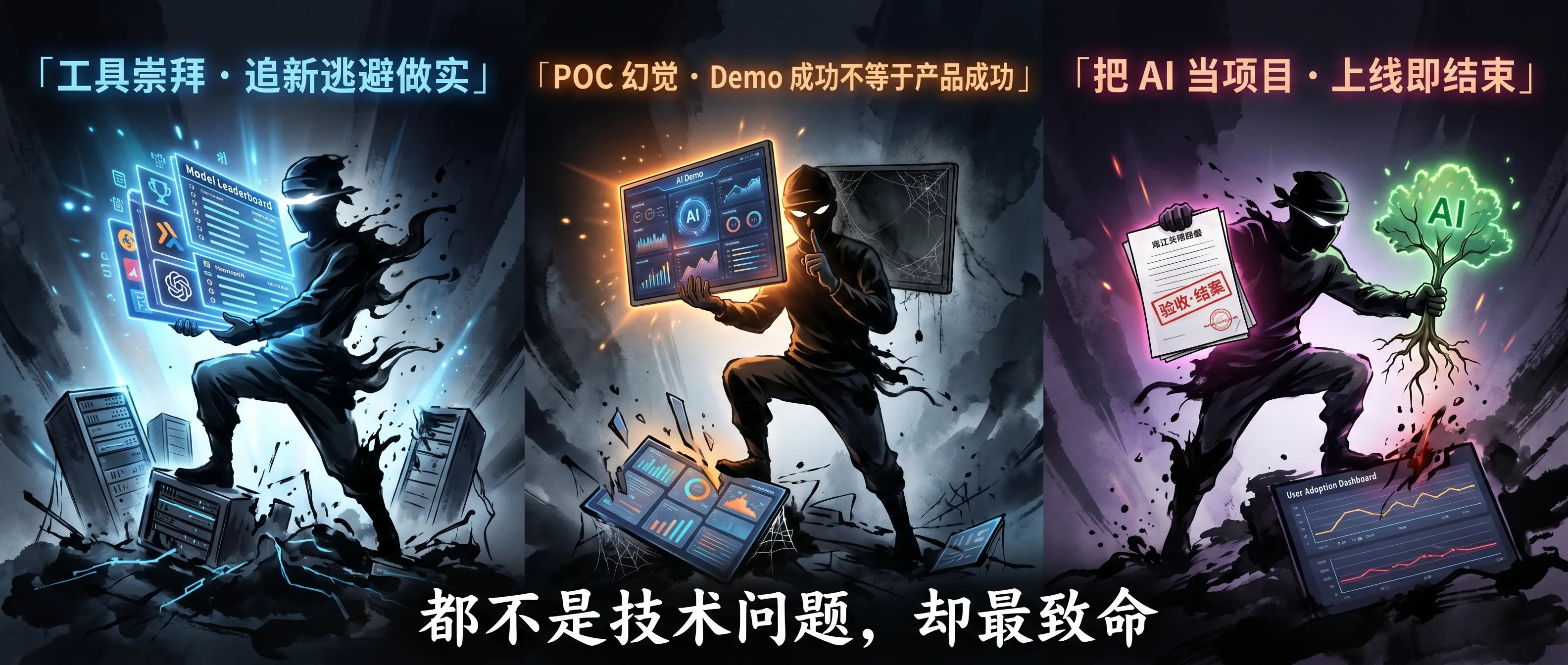 三个心中贼：工具崇拜、POC 幻觉、把 AI 当项目