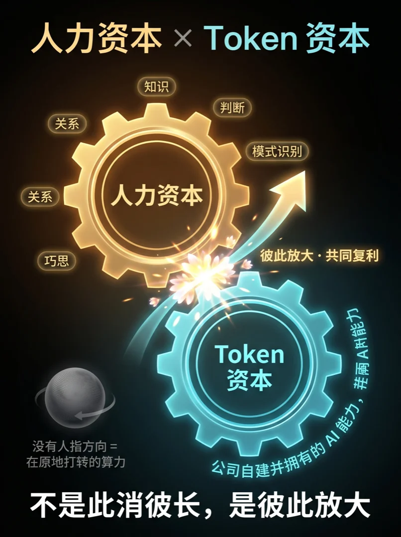 人力资本 × Token 资本：不是此消彼长，而是彼此放大
