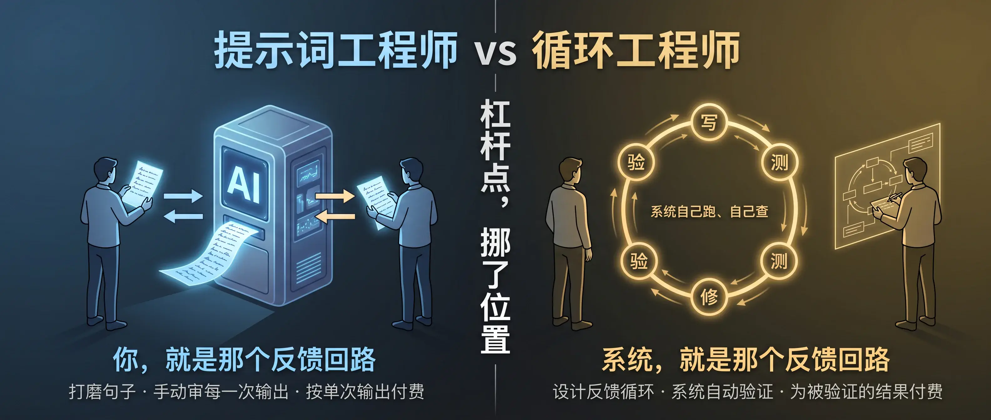 提示词工程师 vs 循环工程师：杠杆点挪了位置